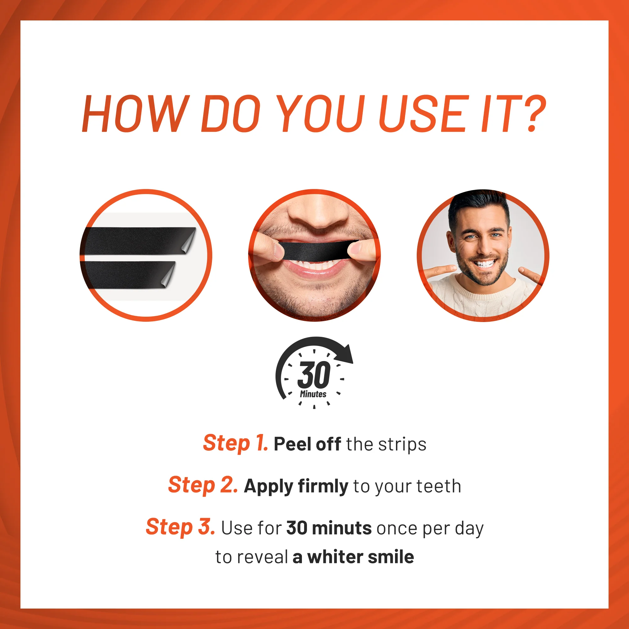 Activated Charcoal Deep Stain Remover Whitening Strips - Image 4